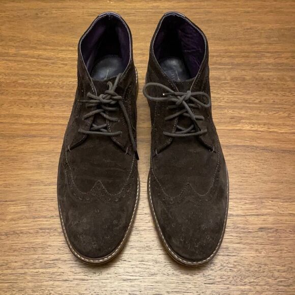 Ted Baker Pericop 2 brown suede boots - Picture 1 of 5